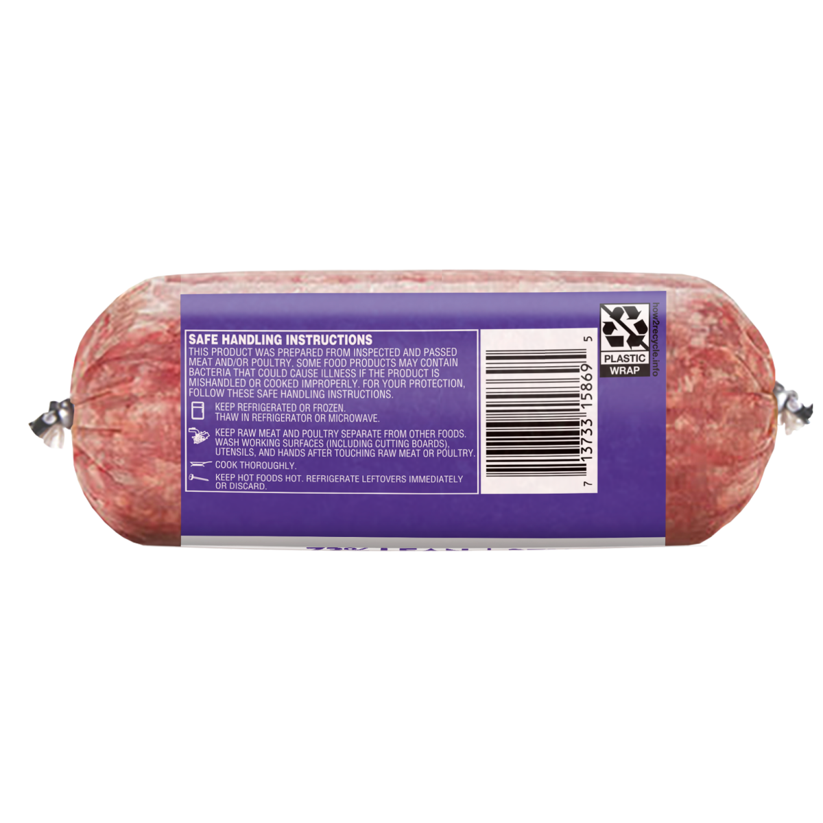 slide 9 of 13, Meijer 73/27 Ground Beef 1 LB Roll, 1 lb