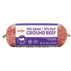 Meijer 73/27 Ground Beef Roll