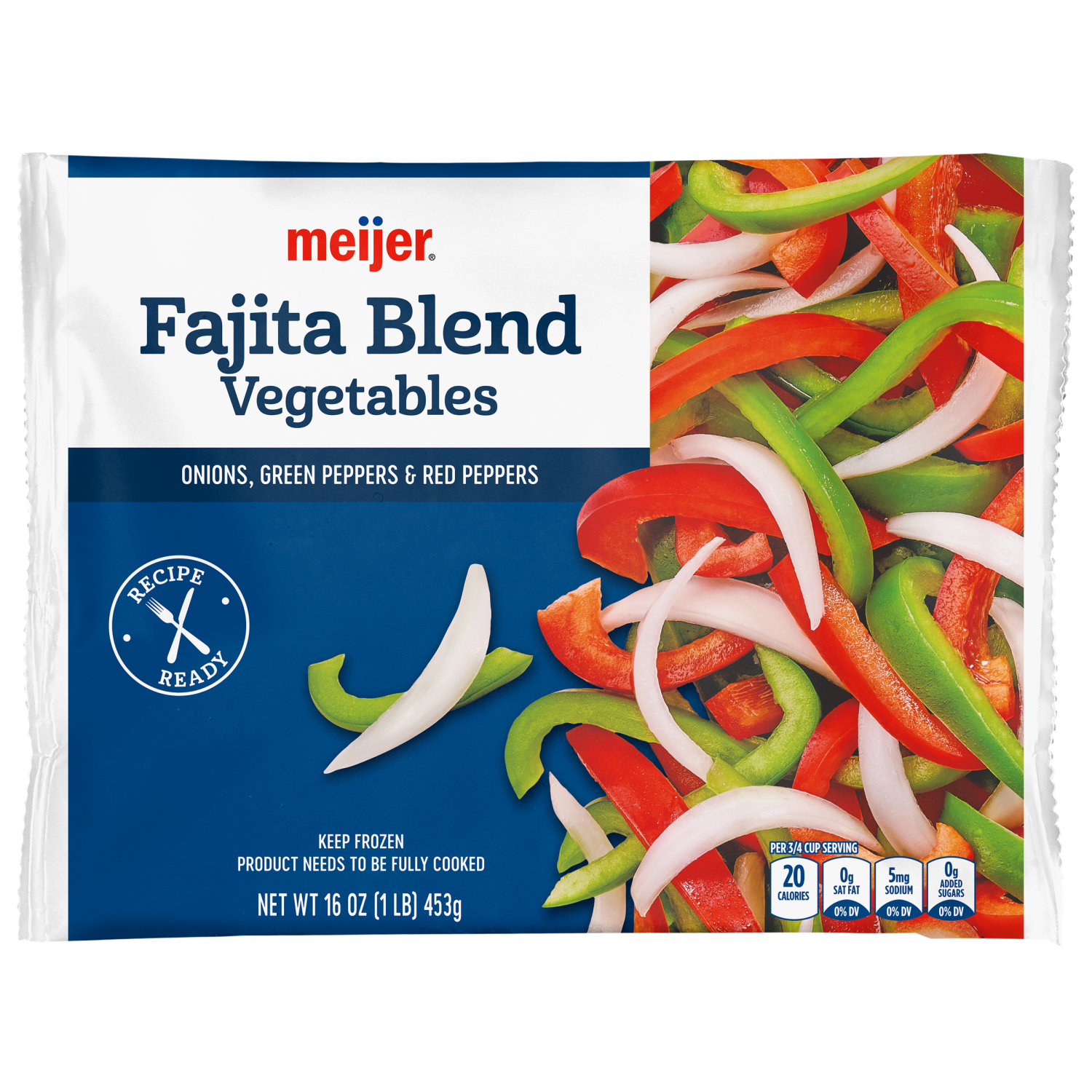 slide 1 of 2, Meijer Frozen Fajita Vegetable Blend Medleys, 16 oz