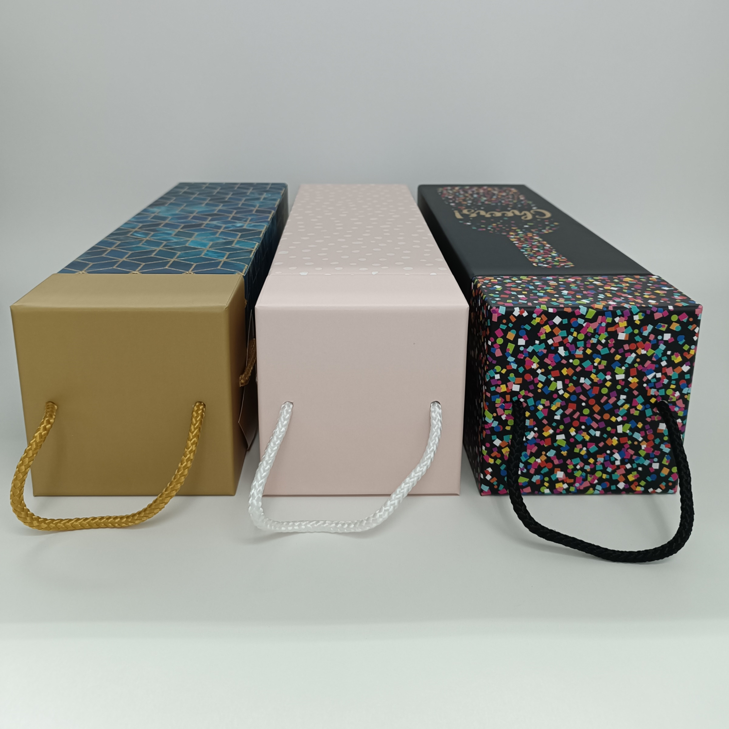 slide 3 of 5, Meijer Square wine box, Assorted Styles, 3 ct