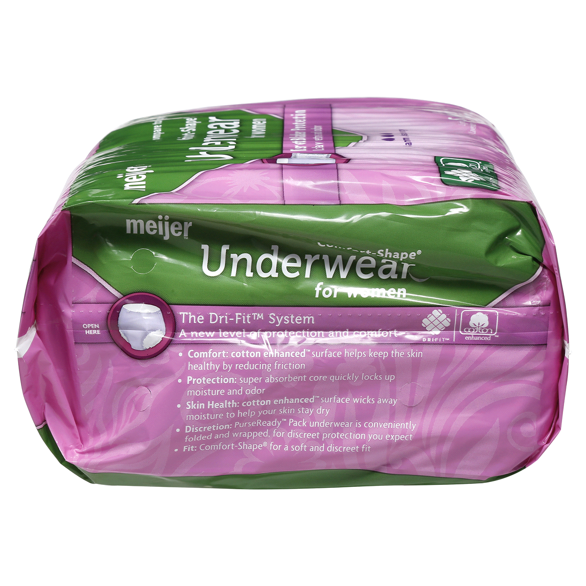 slide 7 of 7, Meijer Underwear for Women, Maximum Absorbency, Small/Medium, 20 ct