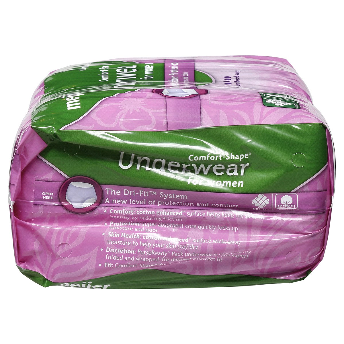 slide 4 of 7, Meijer Underwear for Women, Maximum Absorbency, Large, 18 ct