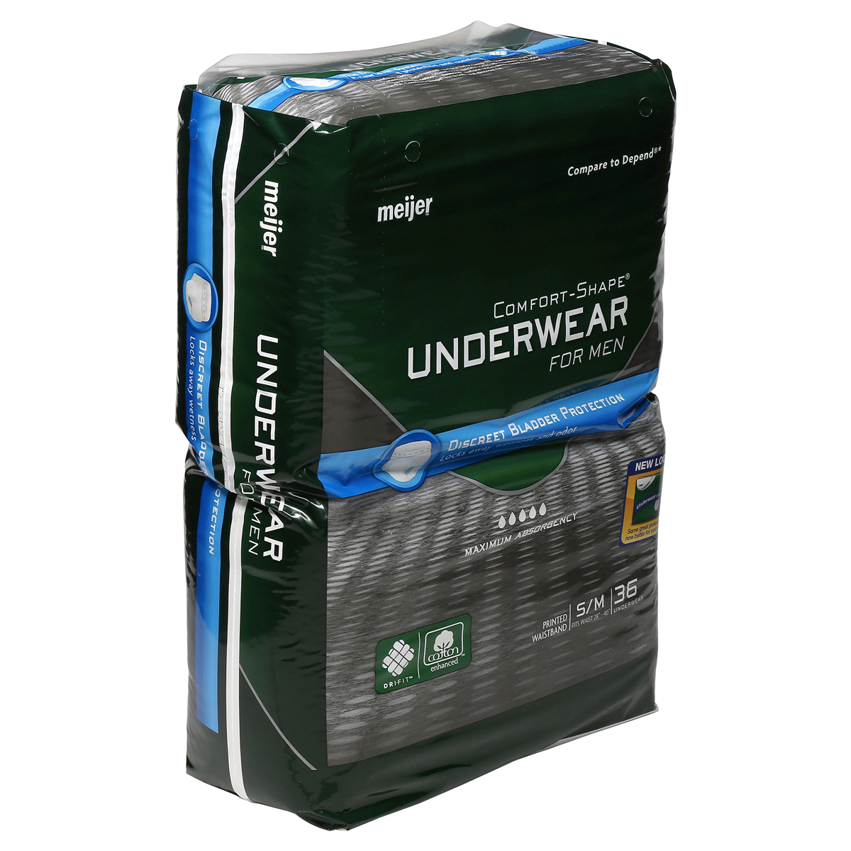 Meijer Underwear for Men, Maximum Absorbency, Small/Medium 36 ct Shipt