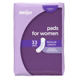 Meijer Bladder Control Pads, Ultimate Absorbency