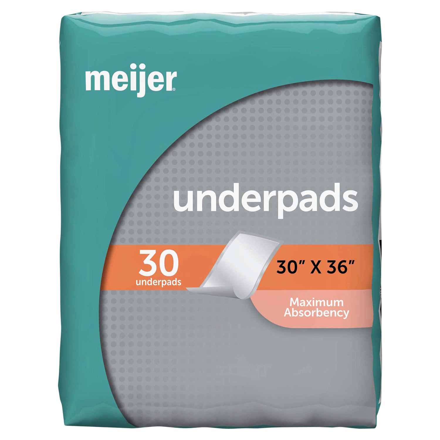 slide 1 of 4, Meijer Underpads, Extra Large, 30 ct