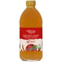 Organic Raw Unpasteurized Apple Cider Vinegar, 16 Oz