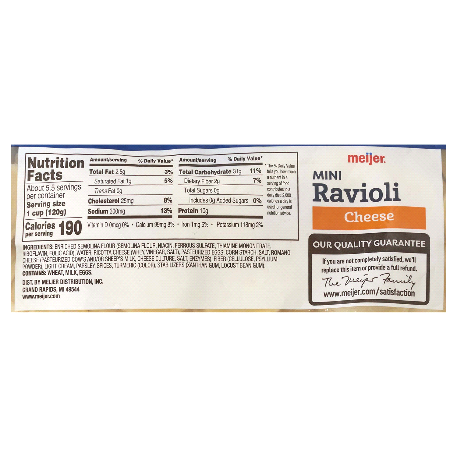 slide 3 of 5, Meijer Mini Cheese Ravioli, 24 oz