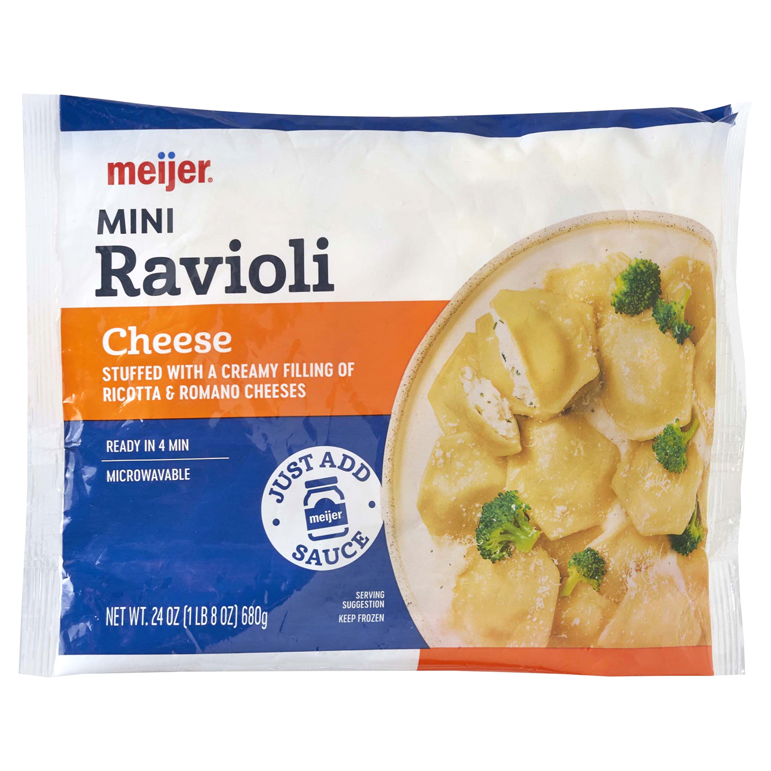 slide 4 of 5, Meijer Mini Cheese Ravioli, 24 oz
