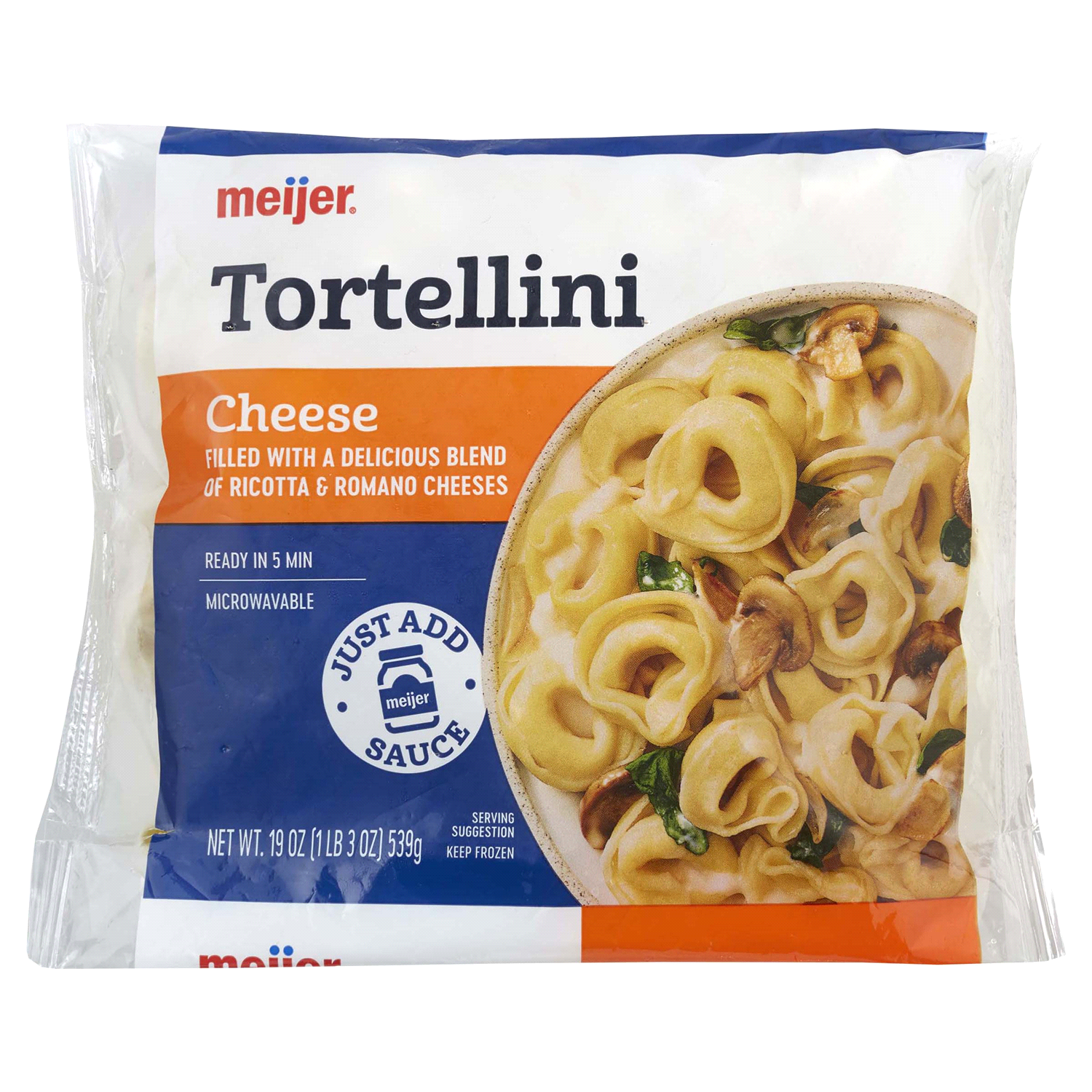 slide 1 of 5, Meijer Cheese Tortellini Pasta, 19 oz