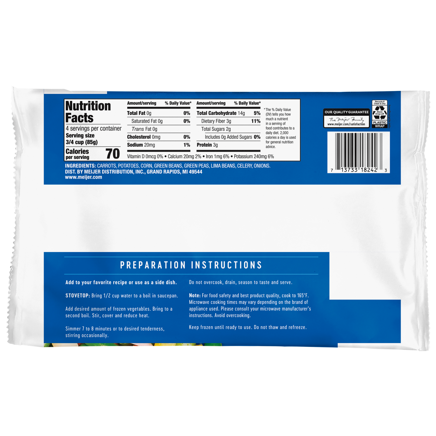 slide 2 of 2, Meijer Vegetable Soup Mix, 12 oz