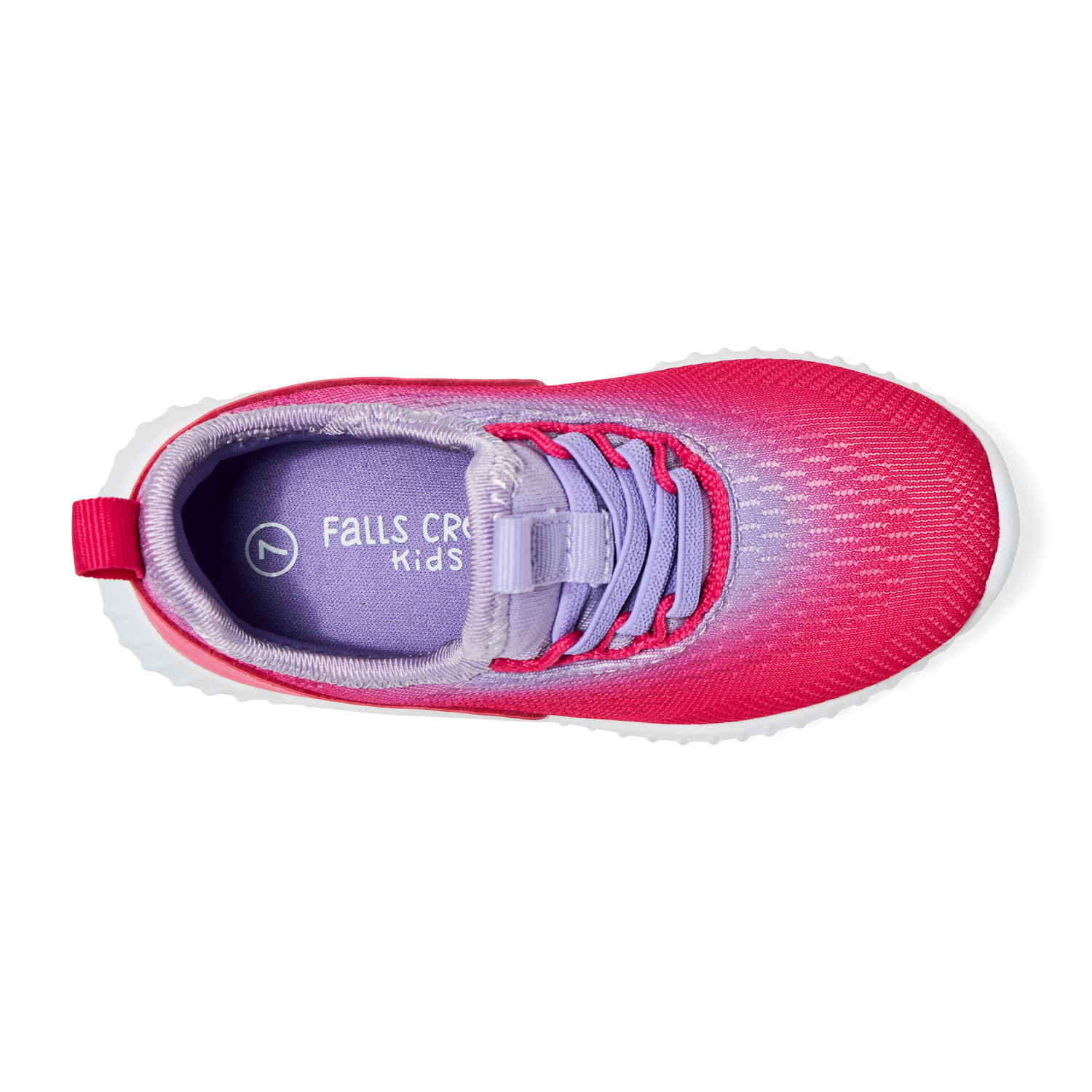 slide 6 of 6, Falls Creek Kids Toddler Girls' Mimia R Athletic Shoe, Lilac/hot Pink, Size 9, 1 ct