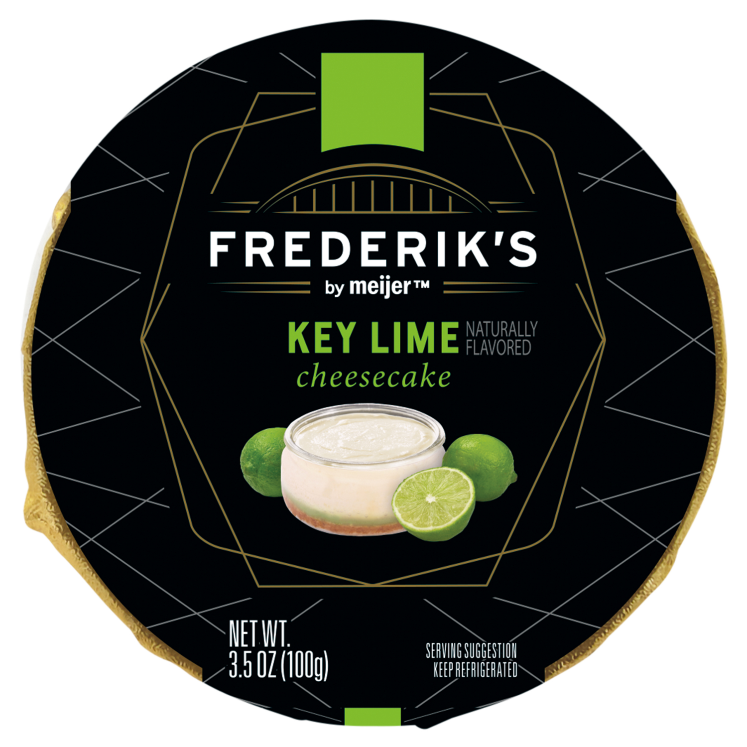 slide 2 of 2, FREDERIKS BY MEIJER Frederik's Key Lime Cheesecake, 3.53 oz