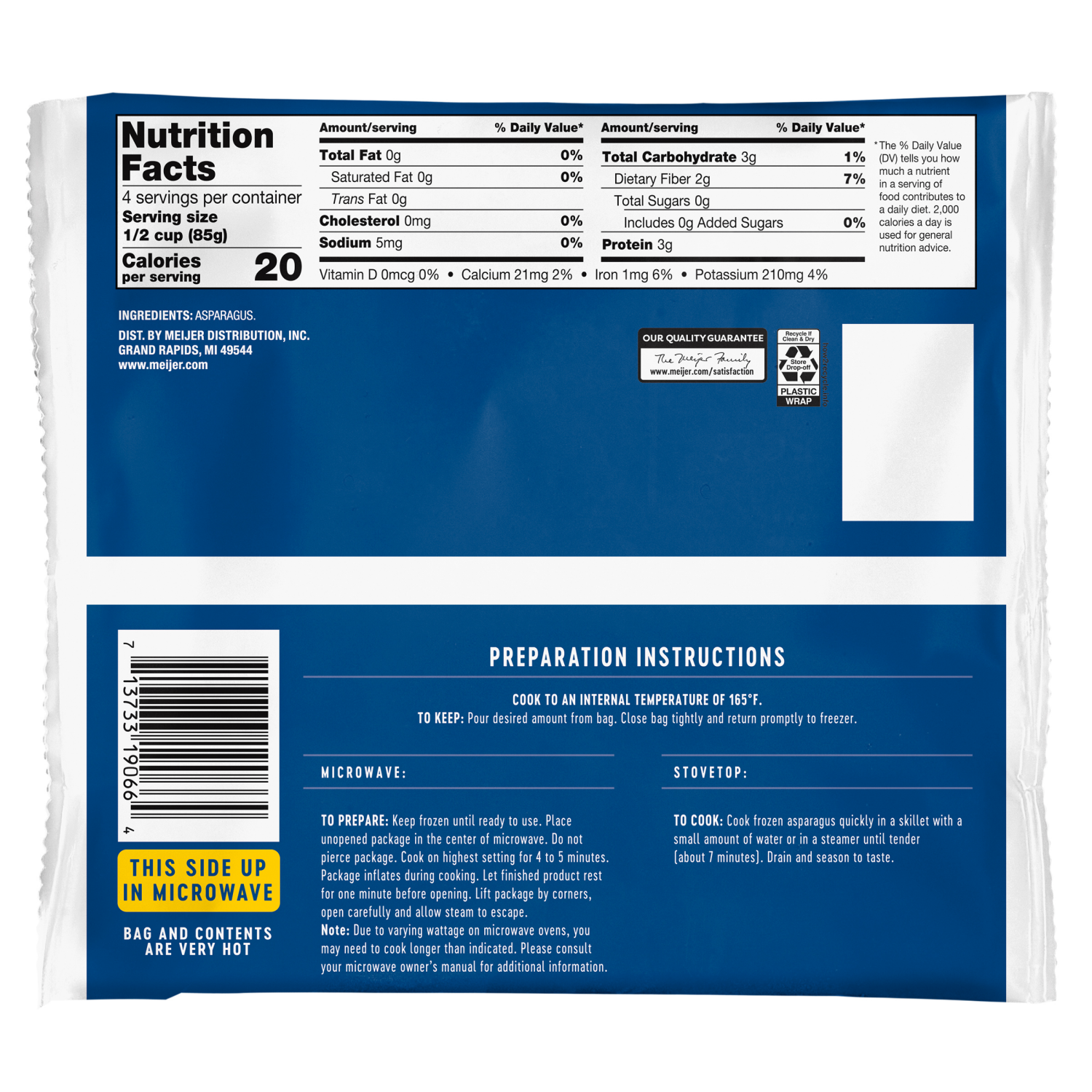 slide 2 of 2, Meijer Steamable Asparagus Cuts & Tips, 12 oz