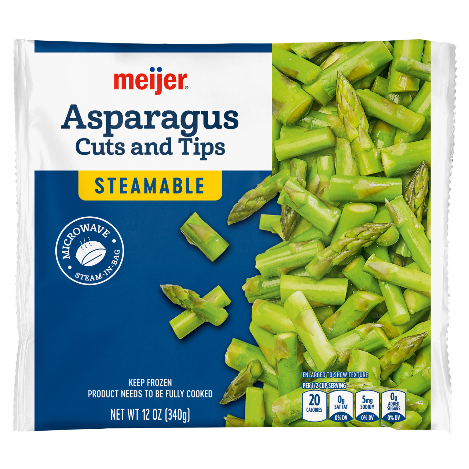 slide 1 of 2, Meijer Steamable Asparagus Cuts & Tips, 12 oz