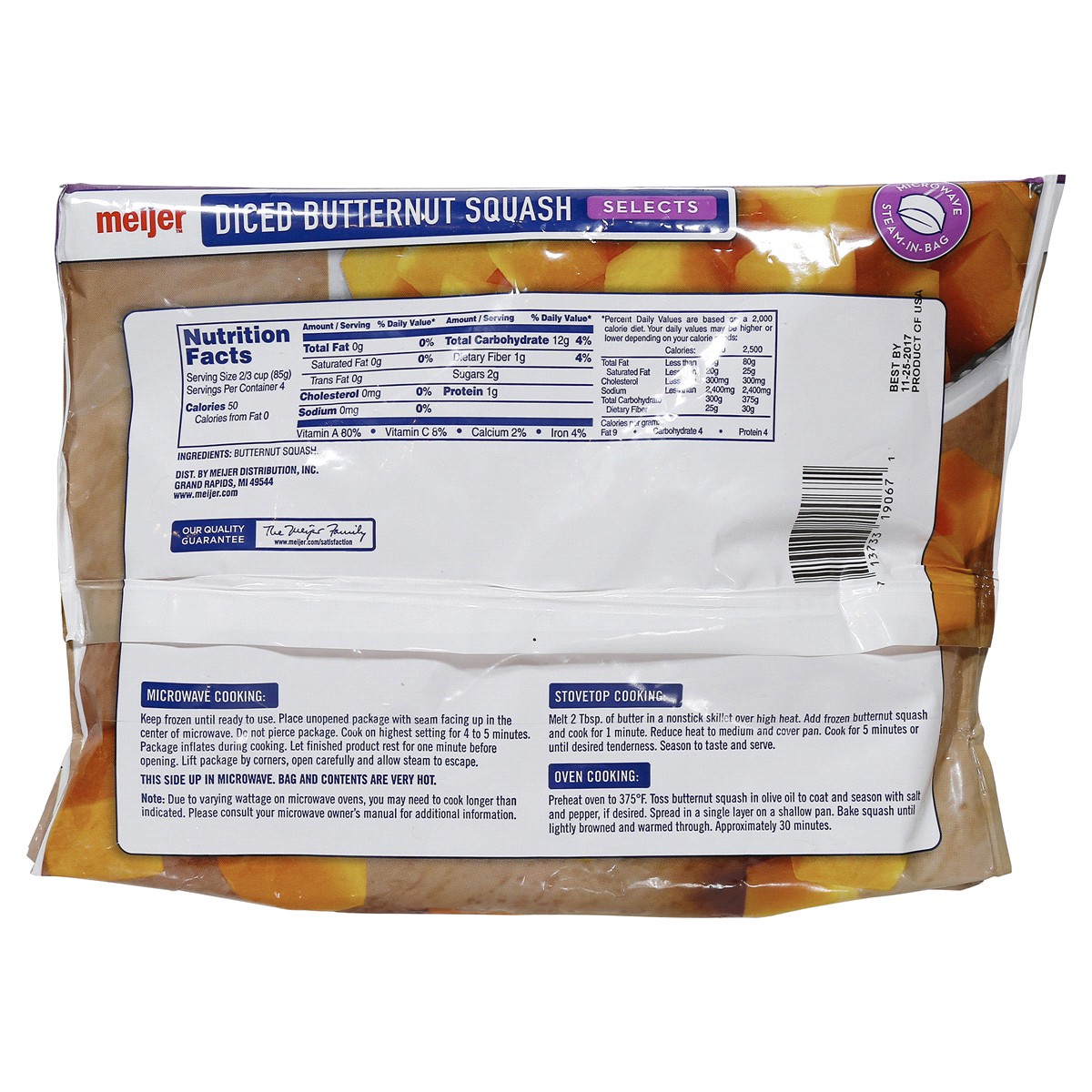 slide 5 of 5, Meijer Diced Butternut Squash, 12 oz