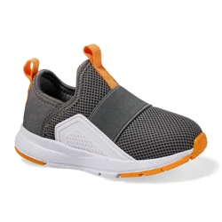 Falls Creek Kids Toddler Boys' Starship T Athletic Shoe, White/Grey/Orange, size 8