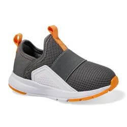 Falls Creek Kids Toddler Boys' Starship T Athletic Shoe, White/Grey/Orange, size 8
