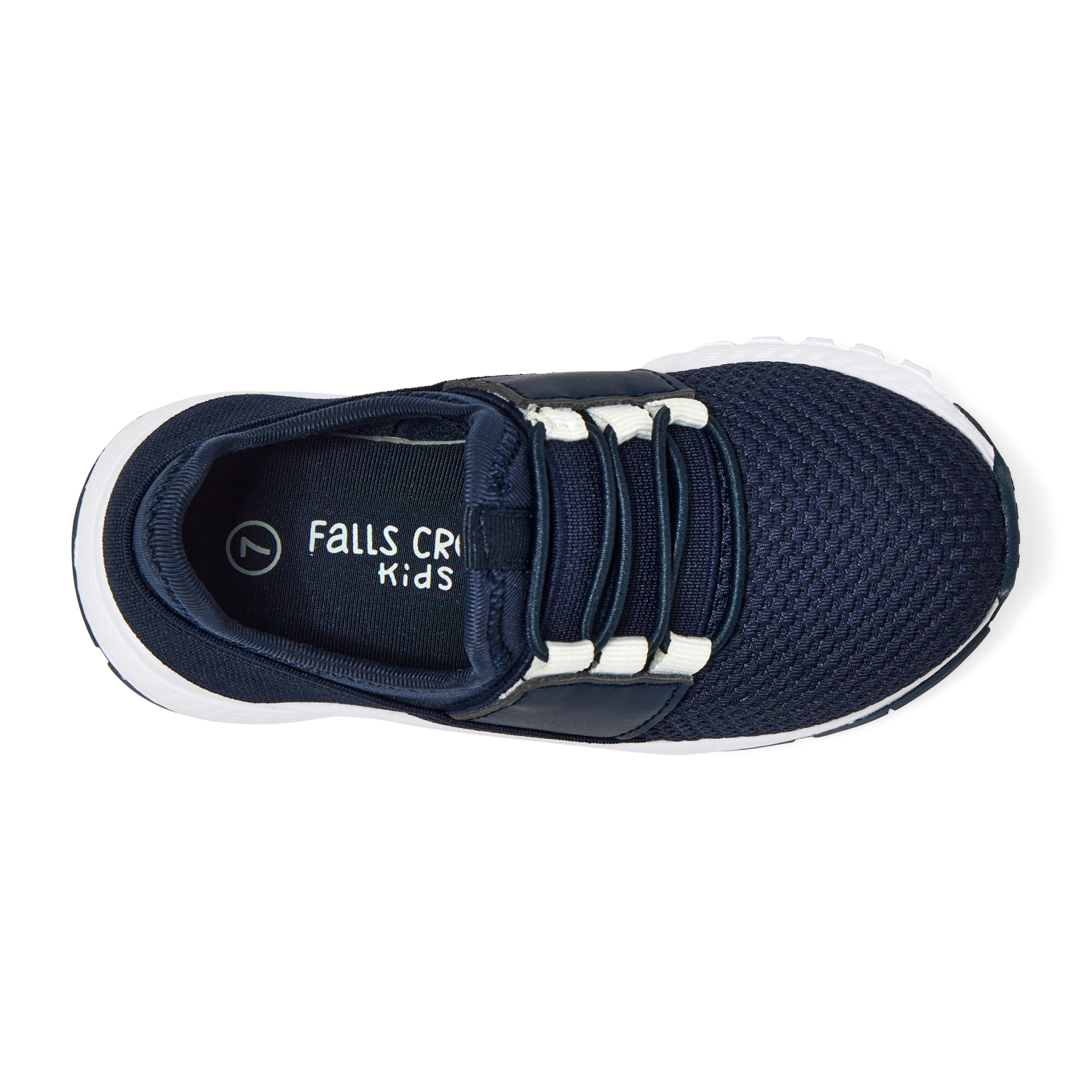 slide 6 of 6, Falls Creek Kids Toddler Boys' Genave T Athletic Shoe, Navy/White, size 9, 1 ct