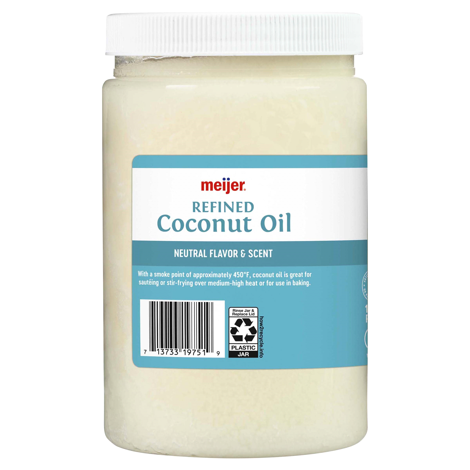slide 2 of 3, MEIJER REFINDED COCONUT OIL - 30 oz, 30 oz