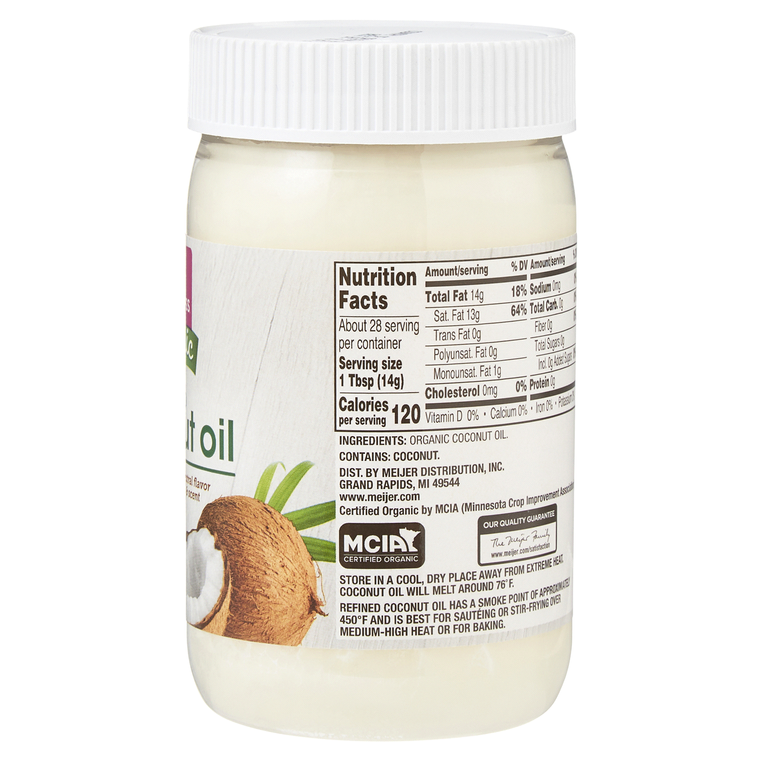 slide 2 of 5, True Goodness Organic Refined Coconut Oil, 14 oz