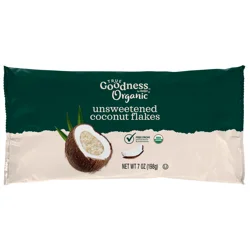 True Goodness Organic Unsweetened Coconut Flakes