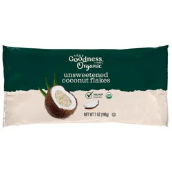 Organic Unsweetened Coconut Flakes, 7 Oz