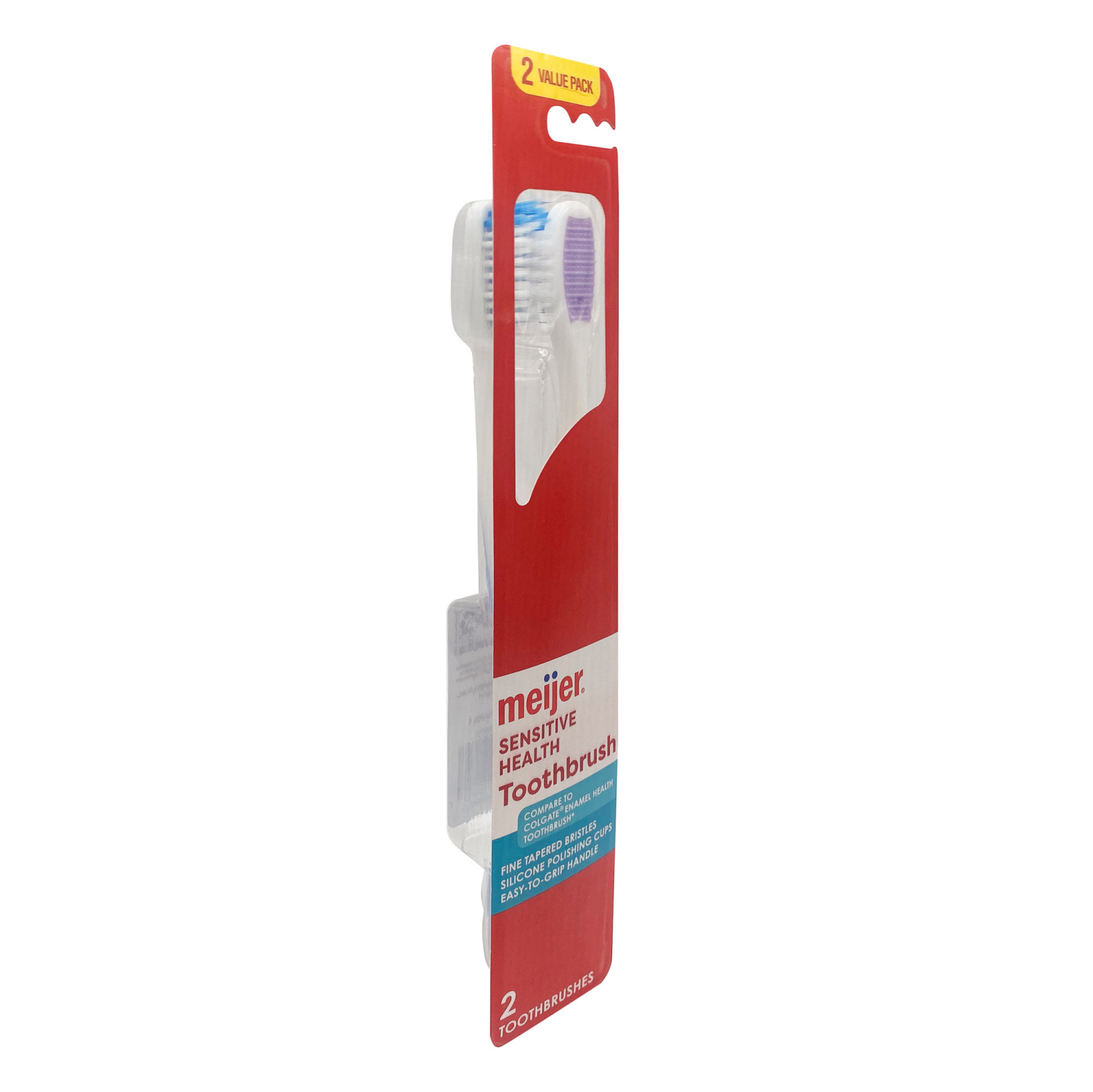 slide 3 of 3, Meijer Sensitive Health Toothbrush 2 Ct. Soft, 2 ct