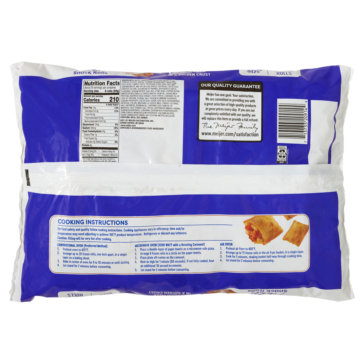 slide 2 of 3, Meijer Pepperoni Pizza Snack Rolls, 120 ct