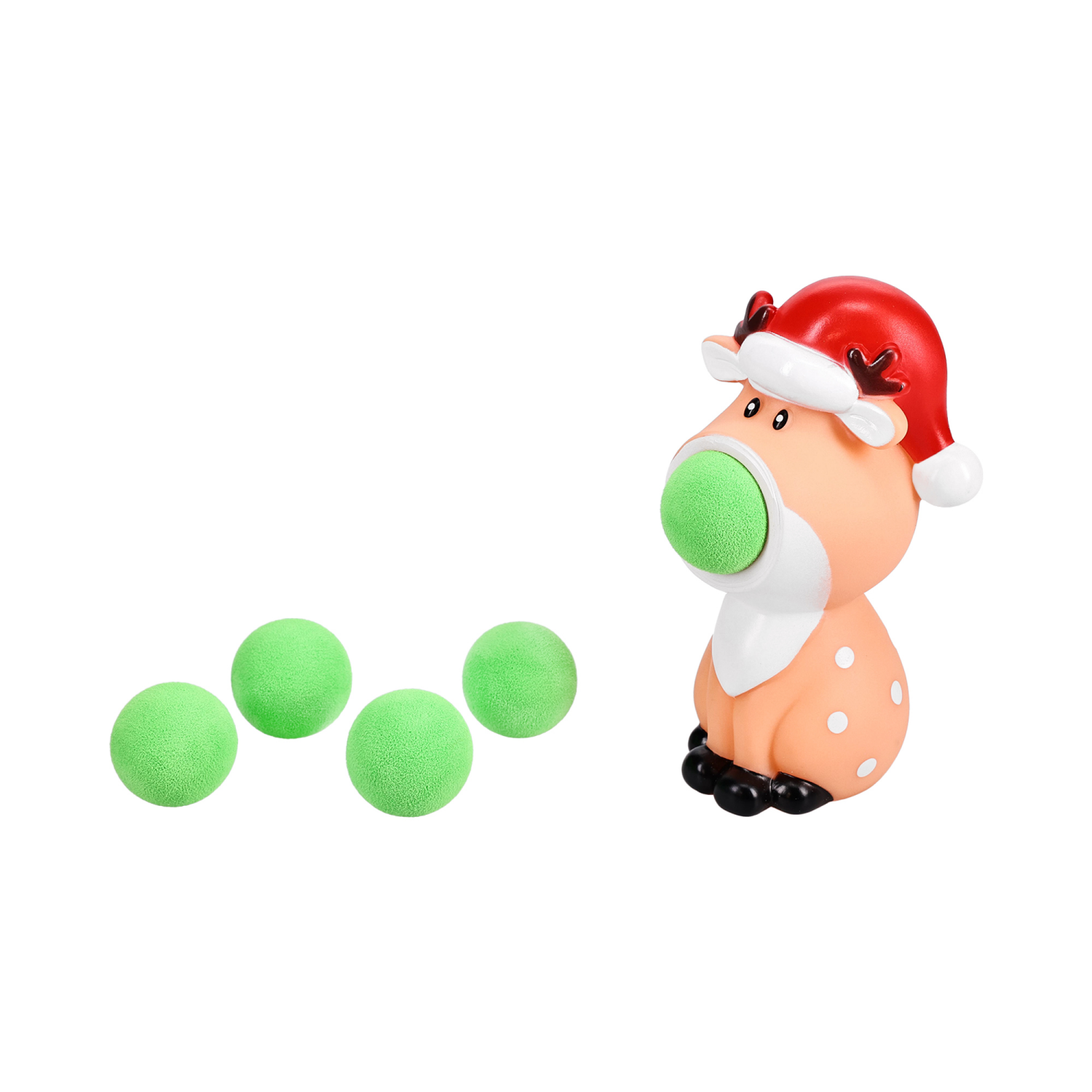 slide 3 of 4, December Home Squeeze Ball Popper, 5 in