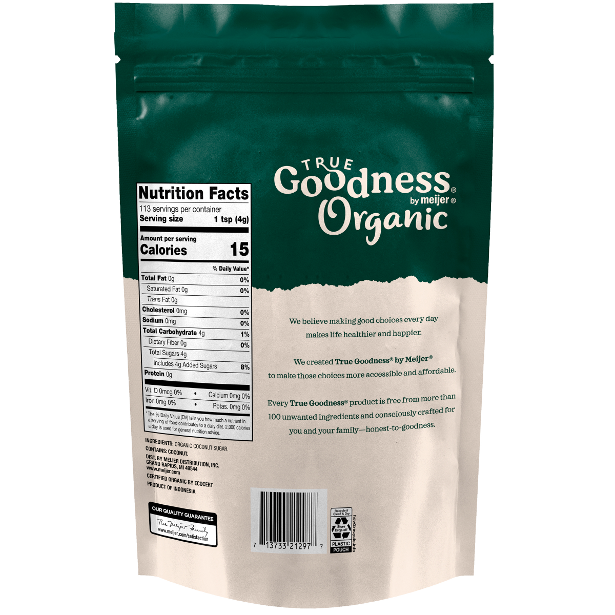 slide 2 of 2, True Goodness Organic Coconut Sugar 16oz, 16 oz