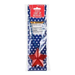 Meijer Corporate Seasonal Mcs Patriotic Light Up Necklace 1ct