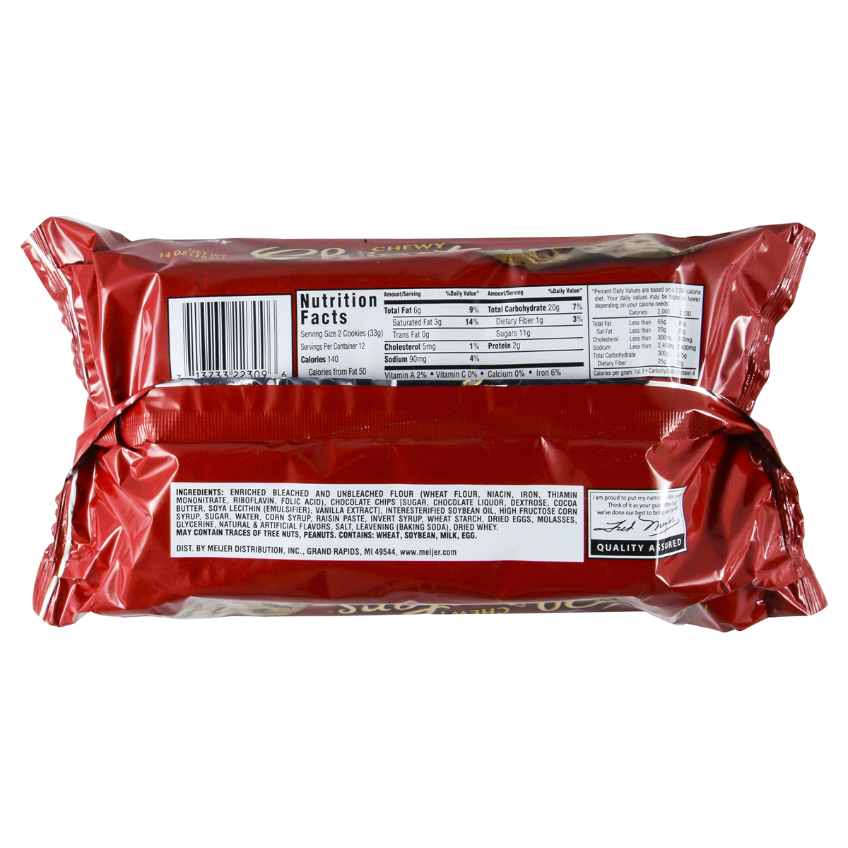 Meijer Chewy Chipsters Chocolate Chip Cookies 13 OZ Shipt