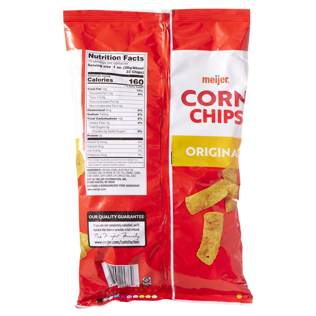 slide 2 of 2, Meijer Original Corn Chips - 10 oz, 10 oz