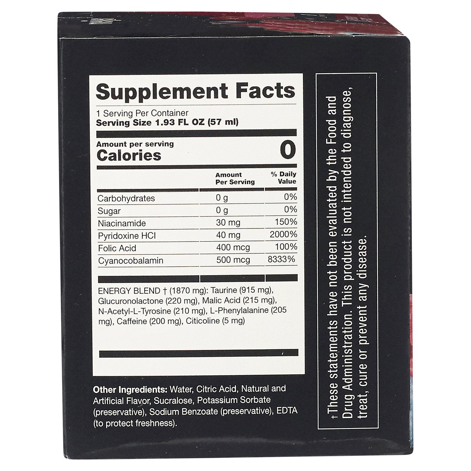 slide 2 of 2, Meijer Energy Support Shots Regular Strength Berry, 6 pack, 6 ct