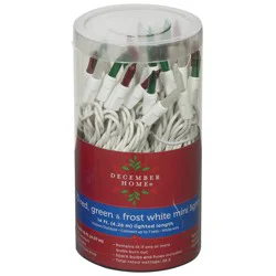 Red, Green And Frost Lights With White Wire Set, 70 Count