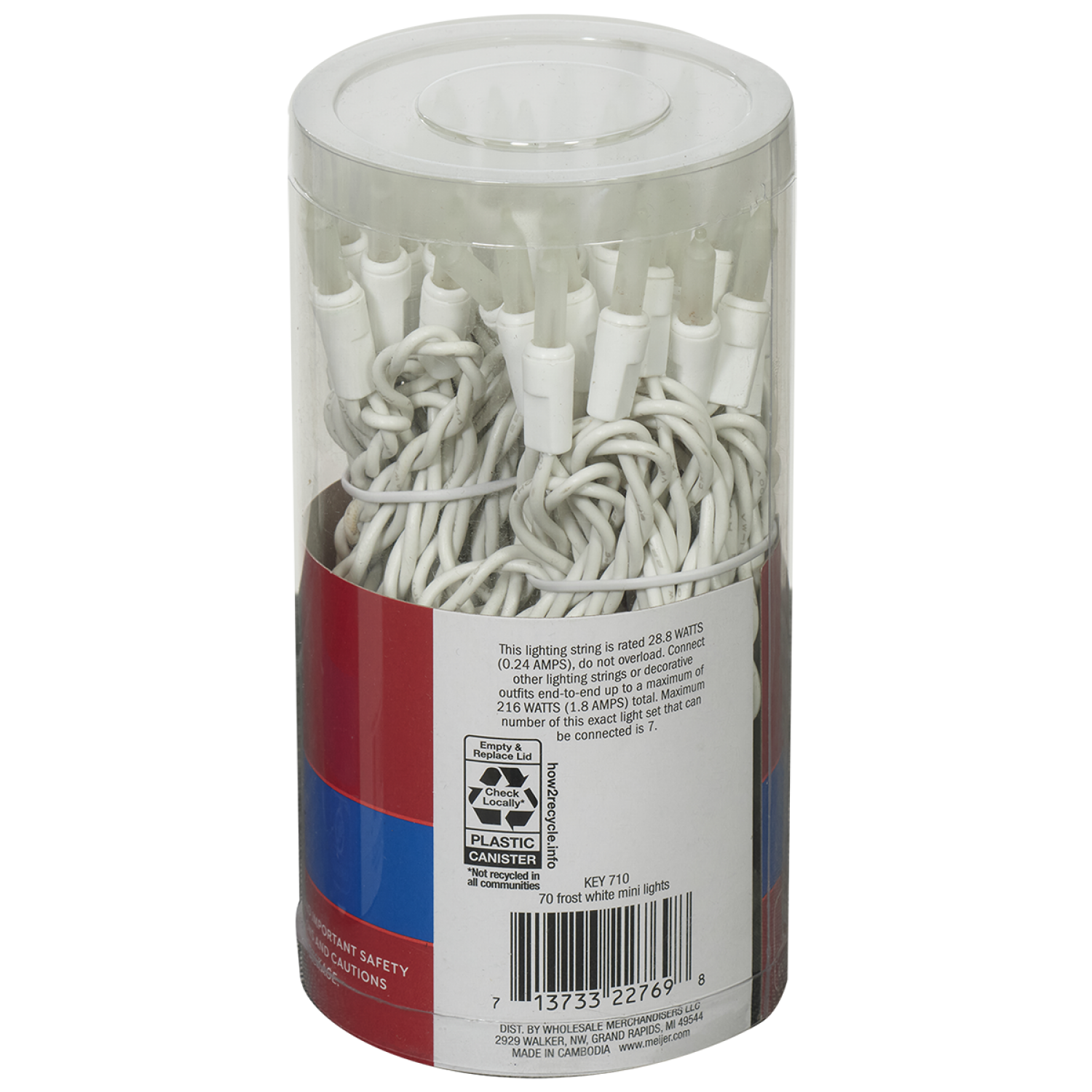 slide 2 of 2, December Home Frost White Mini Lights, 70 ct