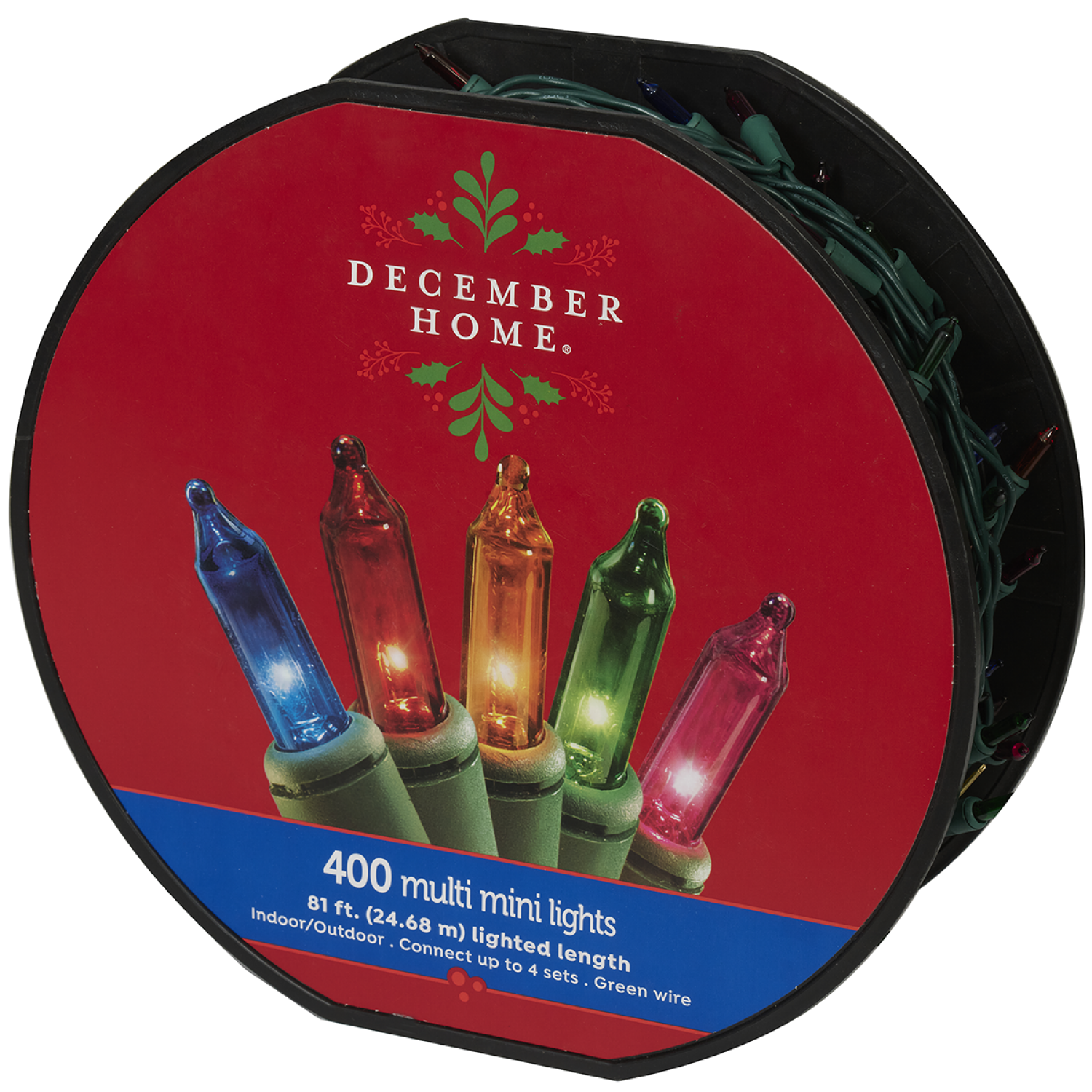 slide 2 of 2, December Home Mini Light Set, Multicolor, 400 ct