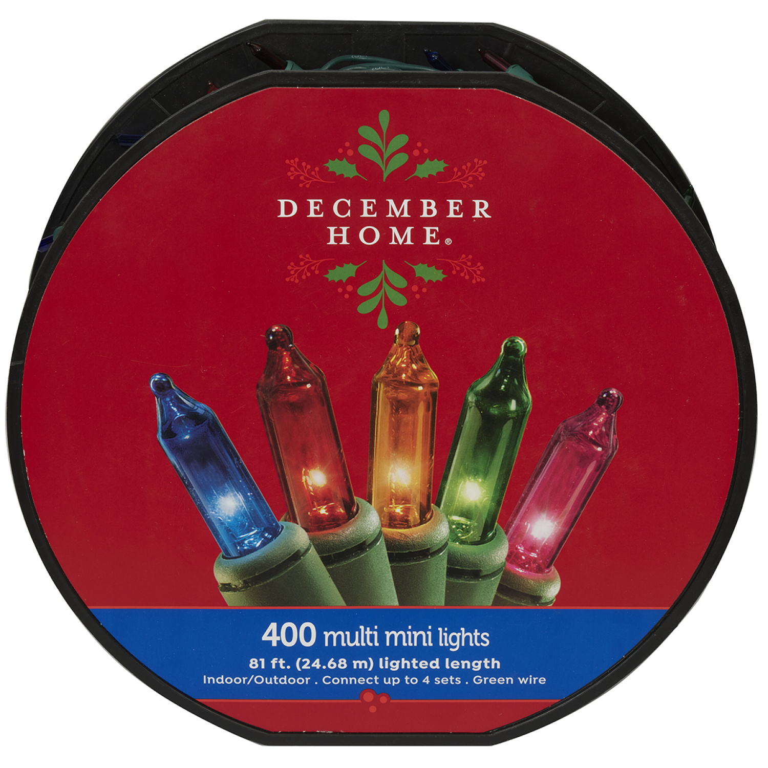 slide 1 of 2, December Home Mini Light Set, Multicolor, 400 ct