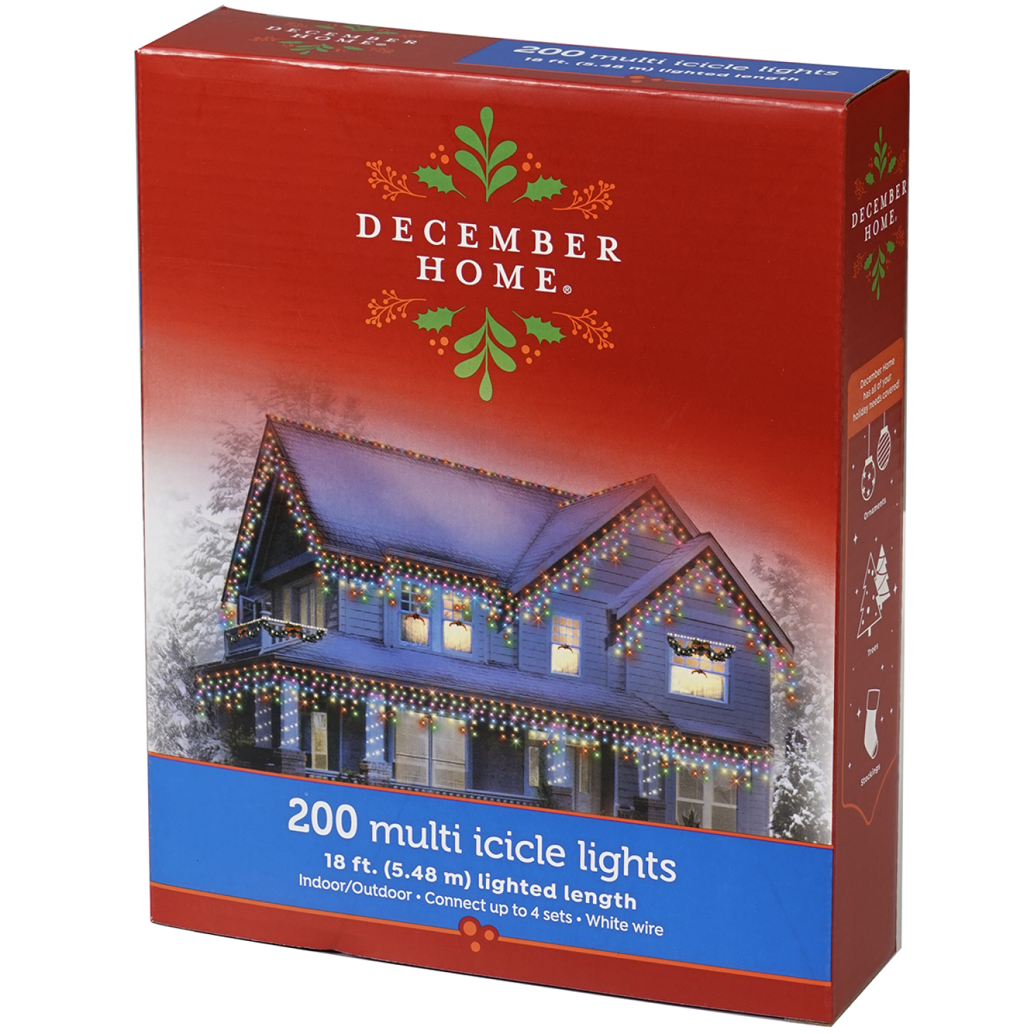 slide 2 of 2, December Home Multi Icicle Lights, 200 ct