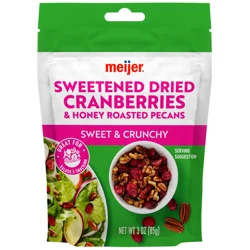 Meijer Dried Cranberries and Honey Roasted Pecans
