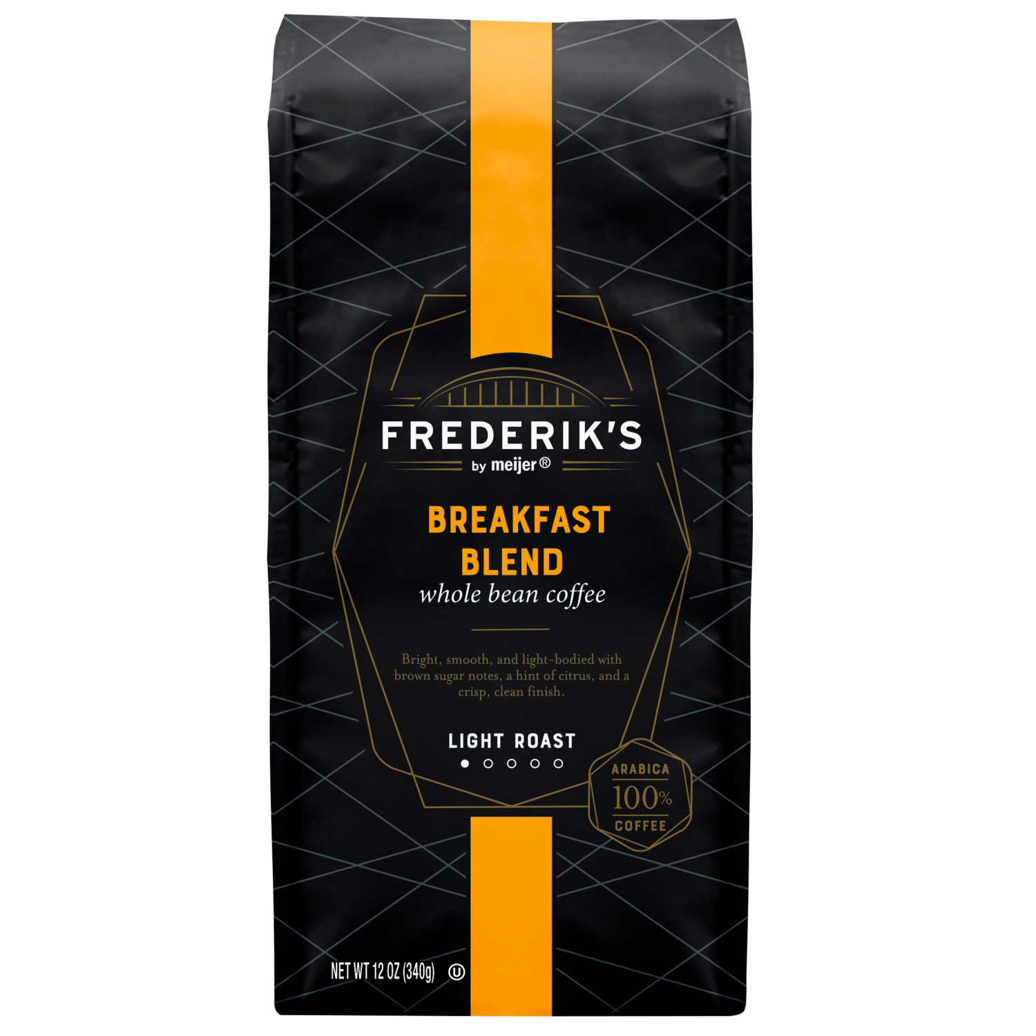slide 1 of 3, Frederik's By Meijer Frederiks by Meijer Breakfast Blend Whole Bean, 12oz, 12 oz