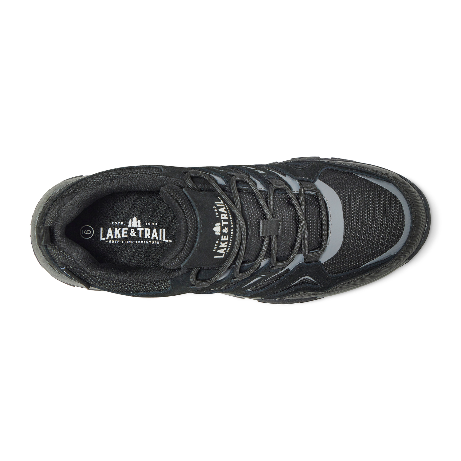 slide 6 of 6, LAKE & TRAIL Lake and Trail Men's Vince Hiker, Black, Size 8, 1 ct