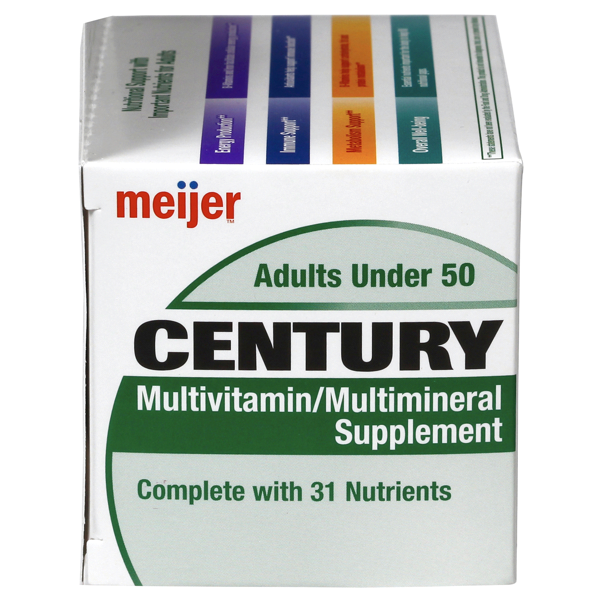 slide 6 of 7, Meijer Century Multivitamins, Adults Under 50, 130 ct