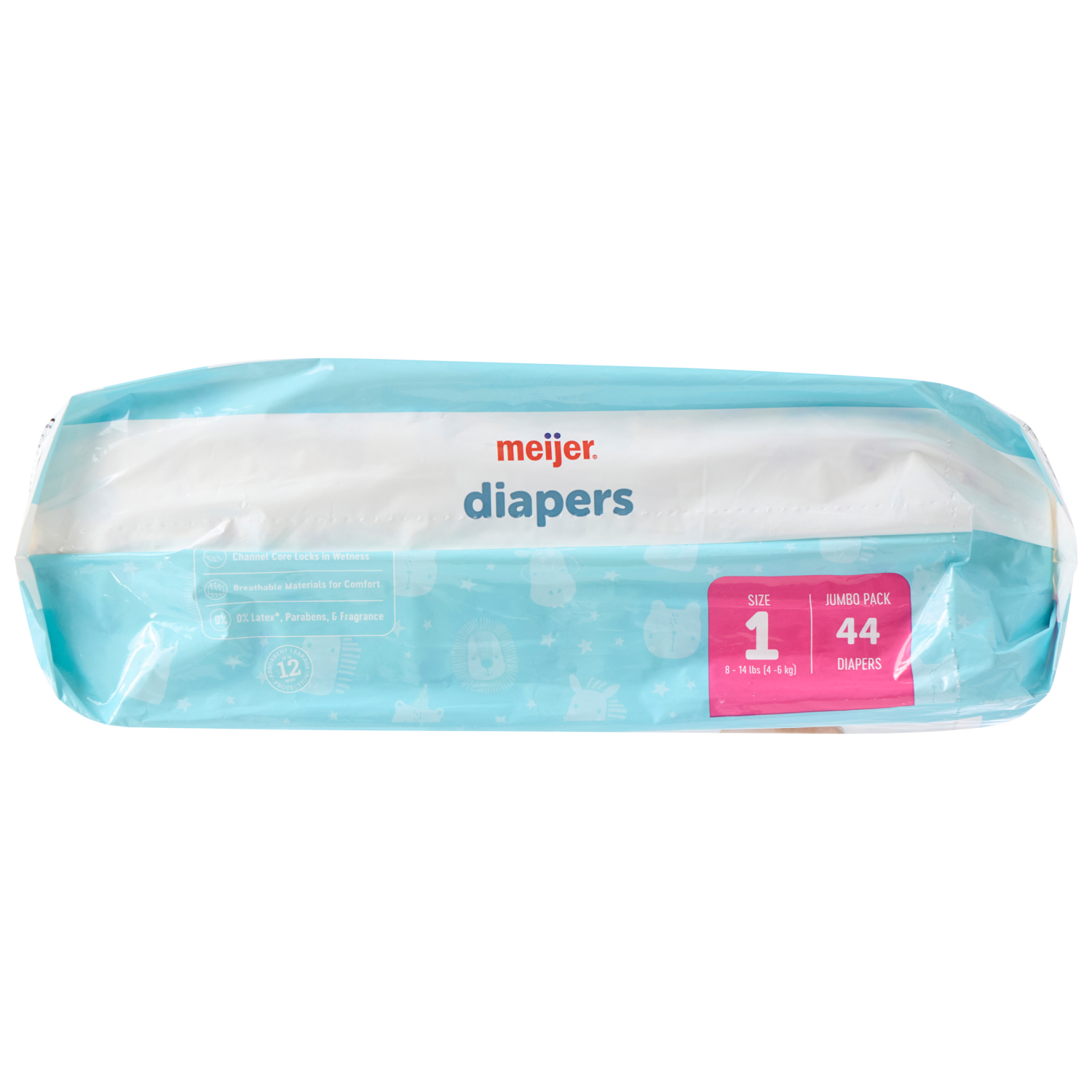 slide 5 of 5, MEIJER BABY DIAPERS JUMBO SZ1 44CT, 44 ct
