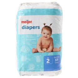 Meijer Baby Diapers Jumbo Sz2 37ct