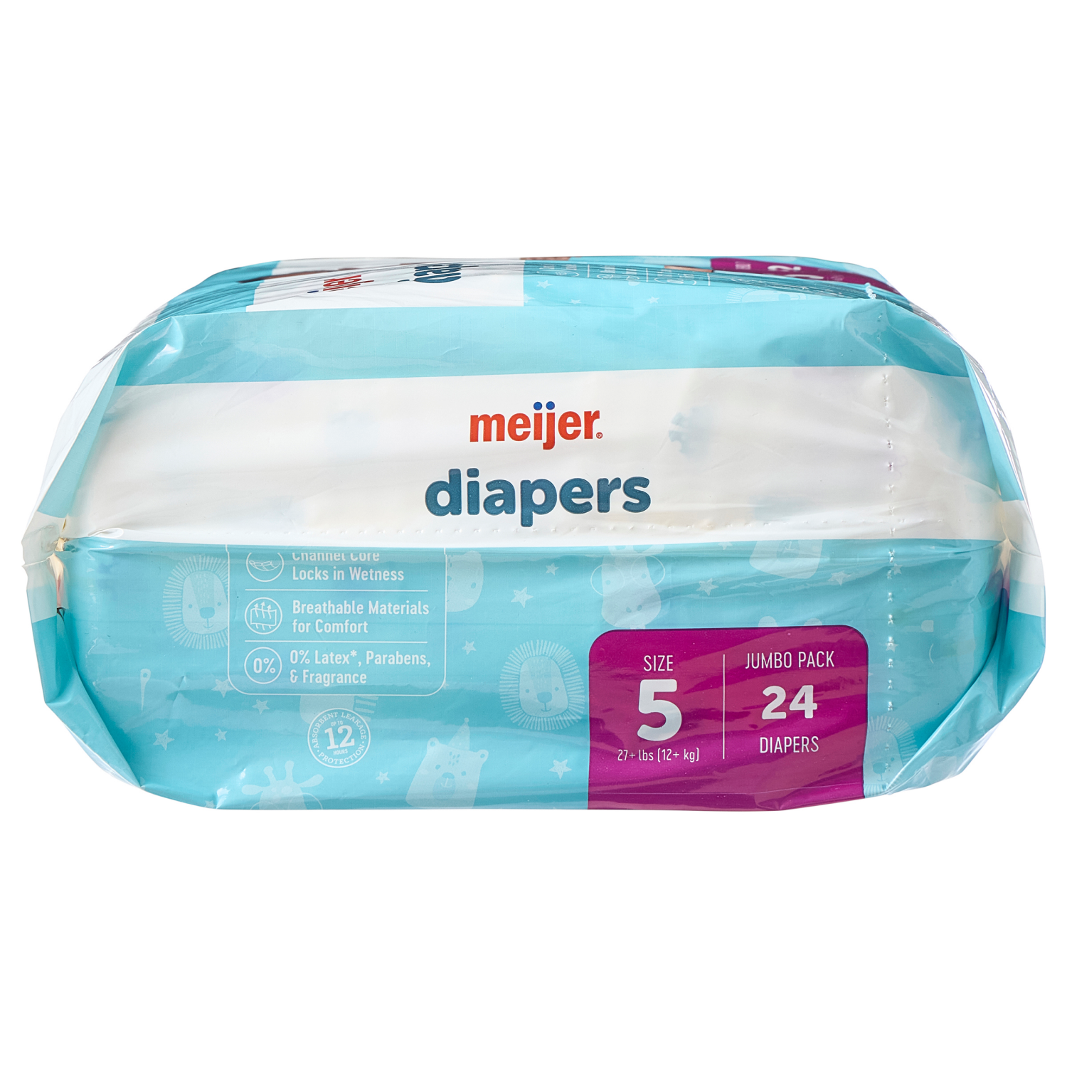 slide 5 of 5, MEIJER BABY DIAPERS JUMBO SZ5 24CT, 24 ct