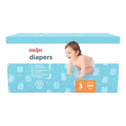 Meijer Baby Diapers Super Sz3 104ct