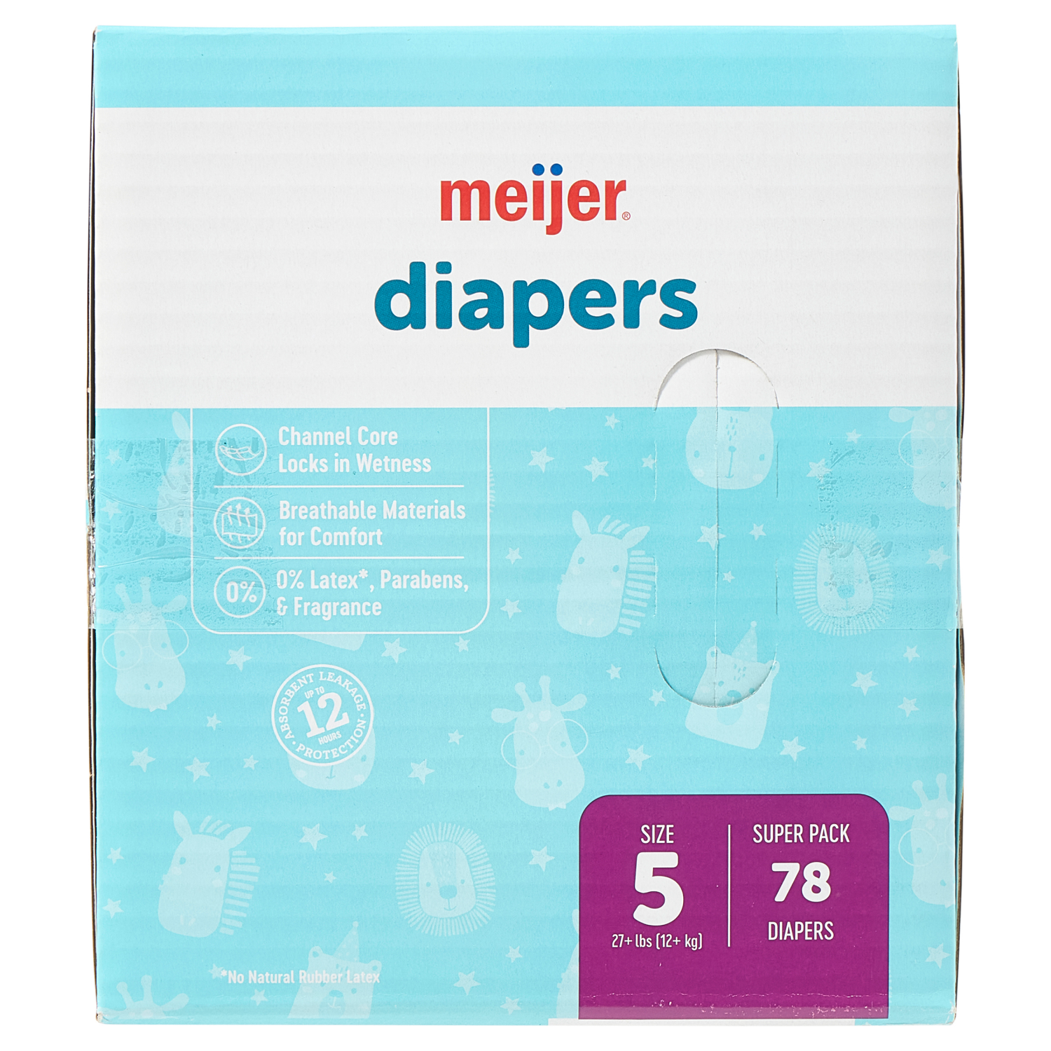 slide 4 of 4, MEIJER BABY DIAPERS SUPER SZ5 78CT, 78 ct