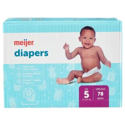 Meijer Baby Diapers Super Sz5 78ct