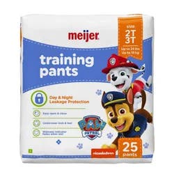 Meijer Training Pants Jumbo, Boy 2T/3T, 25 ct